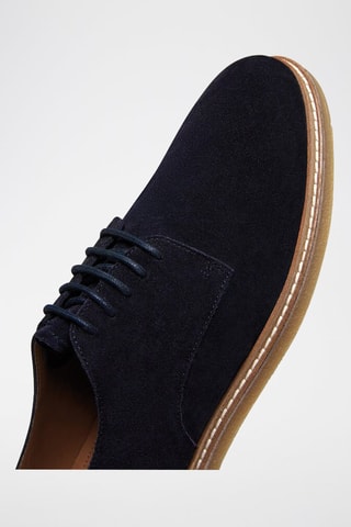 Nubuck Derby’s - Marineblauw