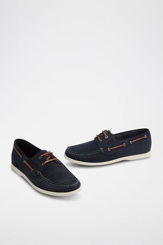 Nubuck Bootschoenen - Marineblauw