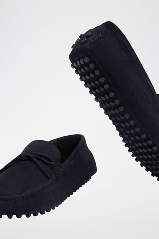 Nubuck Bootschoenen - Marineblauw