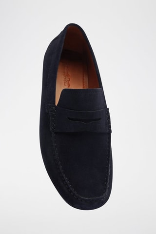 Nubuck Mocassins - Marineblauw