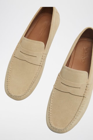 Nubuck Mocassins - Beige