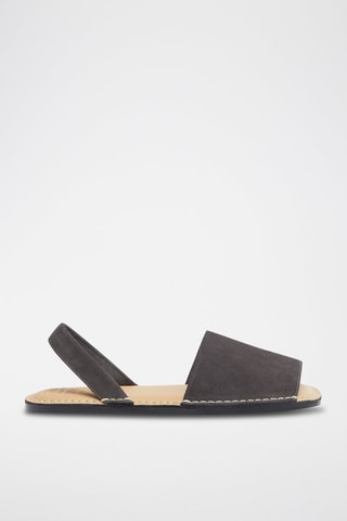 Nubuck Sandalen - Donkergrijs