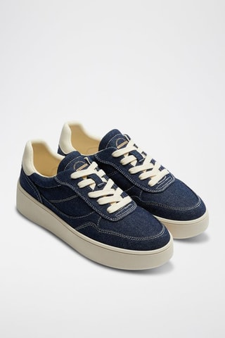 Platform Sneakers - Marineblauw