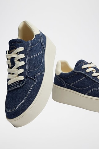 Platform Sneakers - Marineblauw
