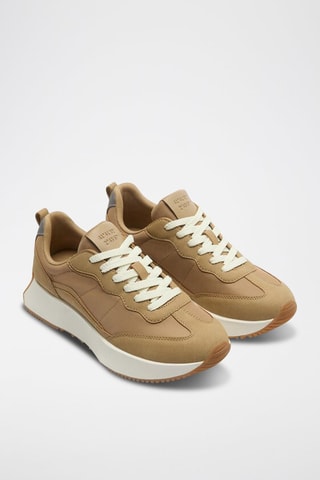 Platform Sneakers - Beige