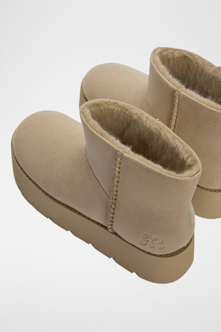 Bottines fourrées - Ecru