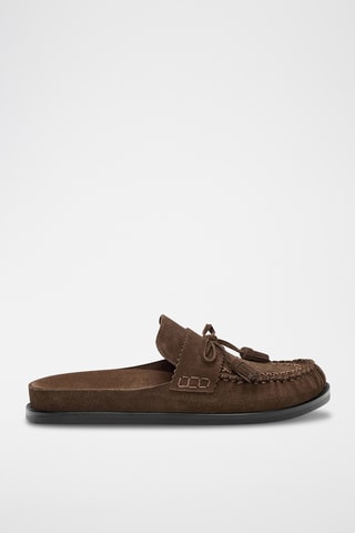 Sabots en nubuck - Marron