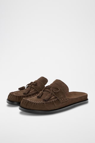 Sabots en nubuck - Marron