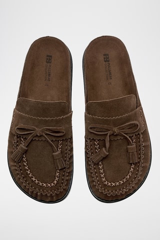 Sabots en nubuck - Marron