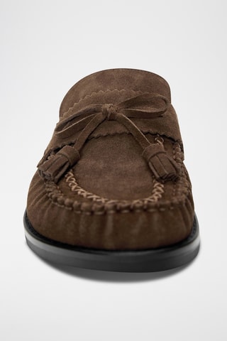 Sabots en nubuck - Marron