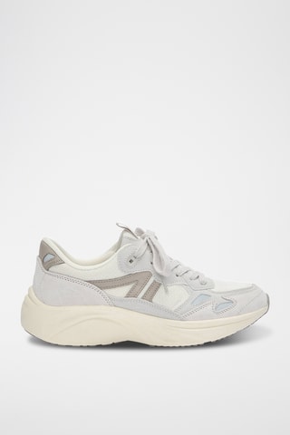 Baskets en cuir - Ecru