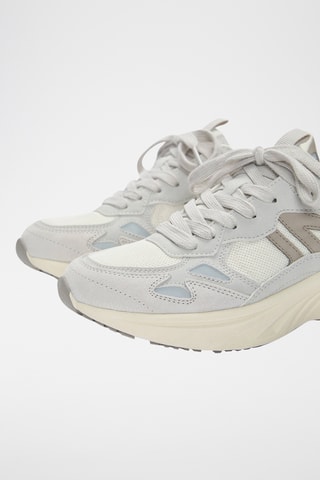 Baskets en cuir - Ecru