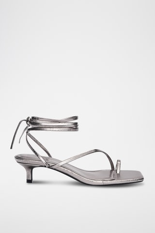 Sandalen met Hak - Donkergrijs