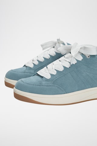 Baskets en nubuck - Bleu clair