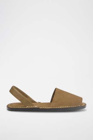 Sandales avarca en nubuck - Marron