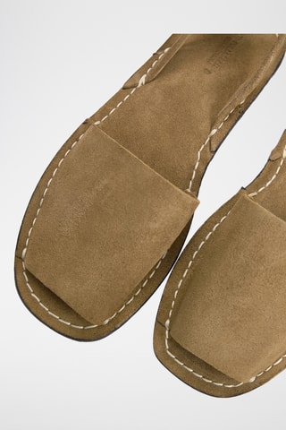 Sandales avarca en nubuck - Marron