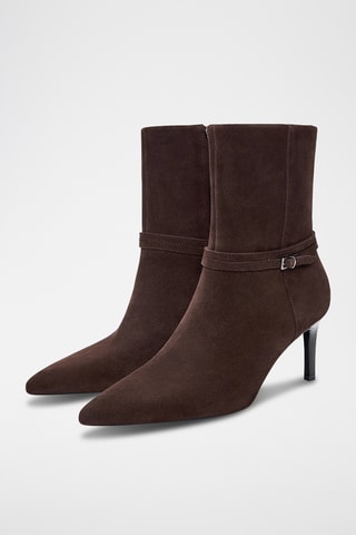 Bottines en nubuck - Marron