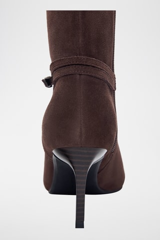 Bottines en nubuck - Marron