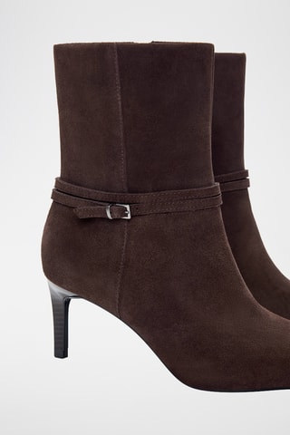 Bottines en nubuck - Marron