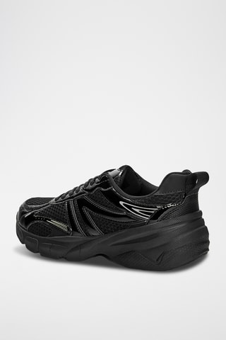 Gelakte Sneakers - Zwart