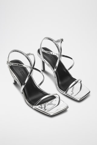 Sandales à talons - Argenté