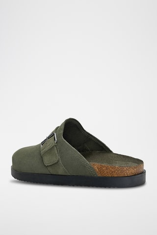 Nubuck Clogs - Kaki