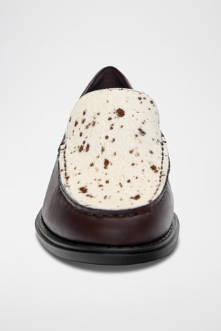 Mocassins - Bruin en Ecru