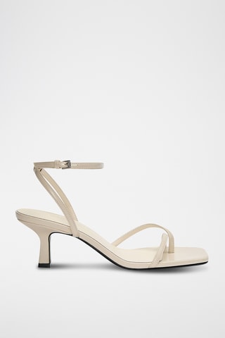 Sandales à talons - Ecru