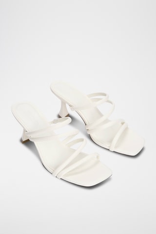 Mules à talons - Blanc