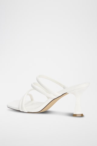Mules à talons - Blanc