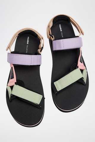 Platform Sandalen - Paars en Groen