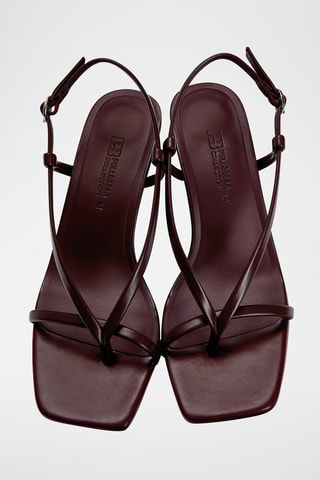 Sandalen met Hak - Bordeauxrood