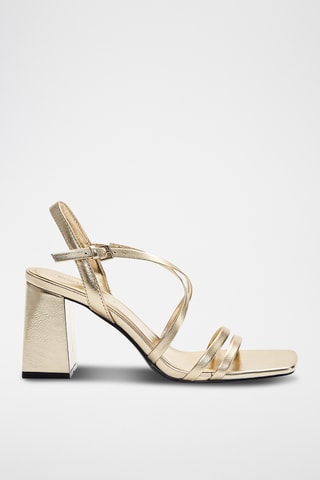 Sandalen met Hak - Goudkleurig