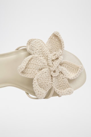 Sandales à talons - Ecru