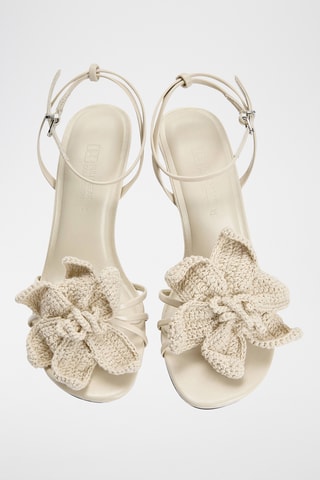 Sandales à talons - Ecru