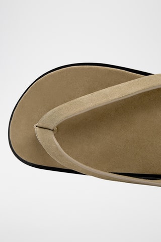 Nubuck Sandalen - Ecru