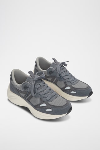 Leren Sneakers - Grijs