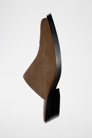 Nubuck Muiltjes - Bruin