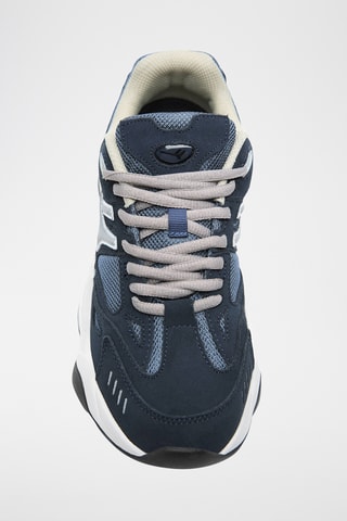 Leren Sneakers - Marineblauw