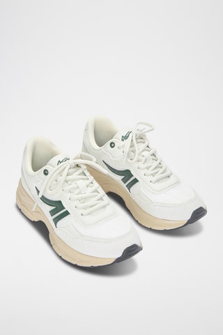 Hardloopschoenen - Wit en Donkergroen