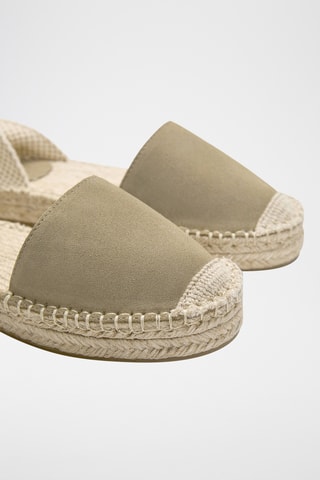 Nubuck Romeinse Sandalen - Groen