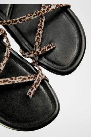 Sandalen - Lichtgrijs en Donkerbruin