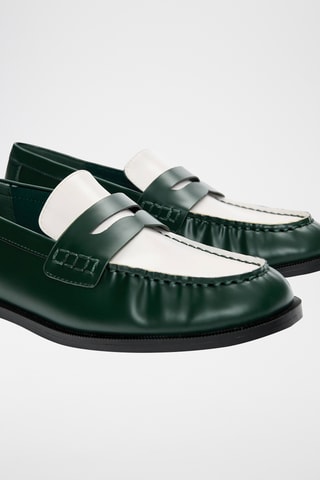 Mocassins - Donkergroen