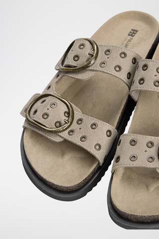 Mules en nubuck - Beige