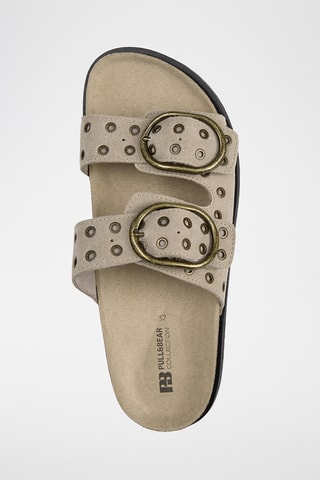 Mules en nubuck - Beige