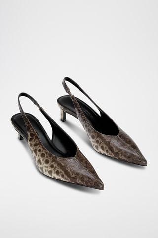 Pumps - Bruin en Ecru