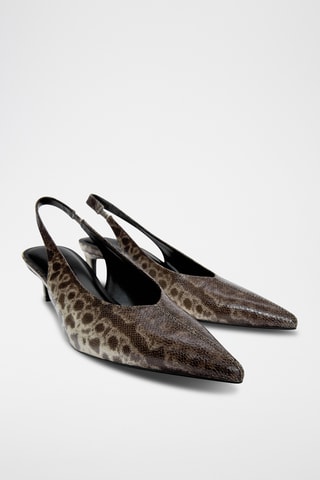 Pumps - Bruin en Ecru