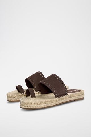 Sandales en cuir - Marron