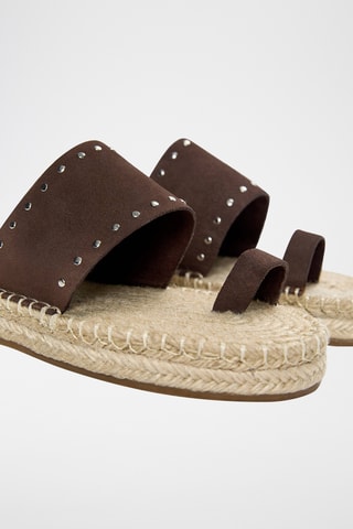 Sandales en cuir - Marron