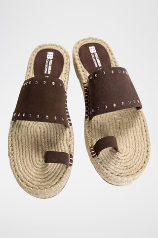 Sandales en cuir - Marron